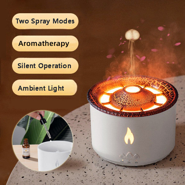 Creative Ultrasonic Essential Oil Humidifier Volcano Aromatherapy Machine
