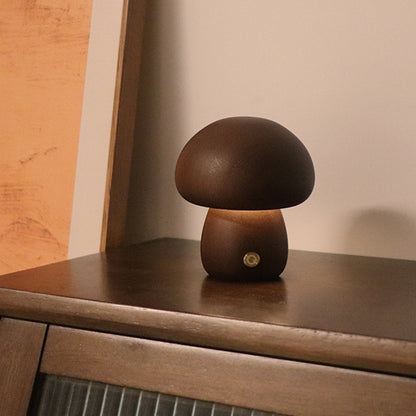 Wooden Cute Mushroom LED Night Light - Discover Epic Goods