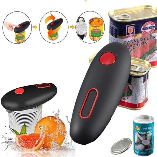 Electric Can Opener Automatic Jar Bottle Can Machine One Touch Portable Kitchen Hand Free Opening Opener Tool Gadgets