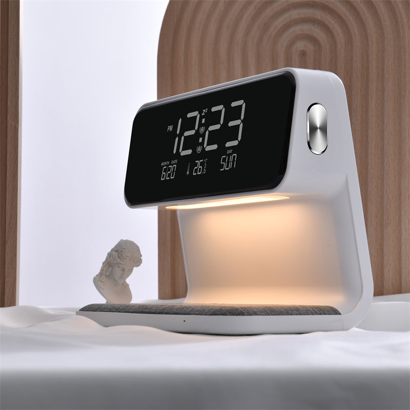 3 in 1 Night Lamp Wireless Charging LCD Screen Alarm Clock Wireless Phone Charger