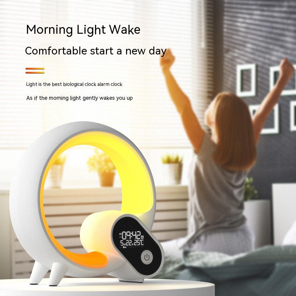 Analog Alarm Clock With Colorful Atmosphere Light - Discover Epic Goods