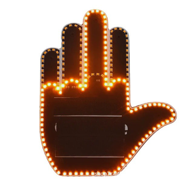 Car Funny LED Illuminated Gesture Light