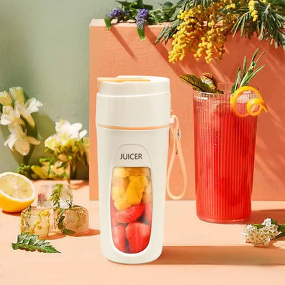 Portable Electric Juicer, Multifunction Small Blender, Squeeze and Mix Fruits, Juice and Smoothie Making Machine