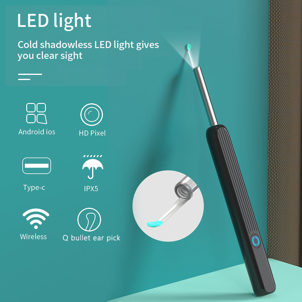 Ear Cleaner, Otoscope, Ear Wax Removal Tool with Camera, LED Light. - Discover Epic Goods