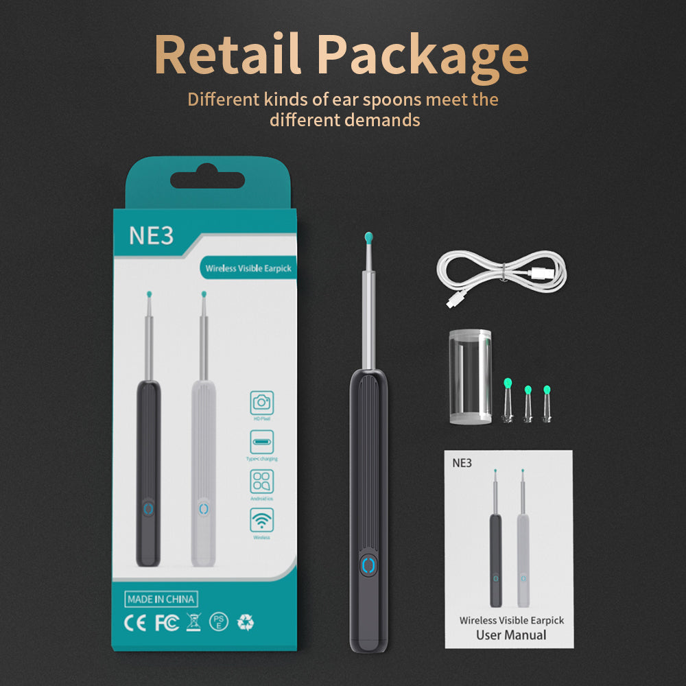 Ear Cleaner, Otoscope, Ear Wax Removal Tool with Camera, LED Light. - Discover Epic Goods