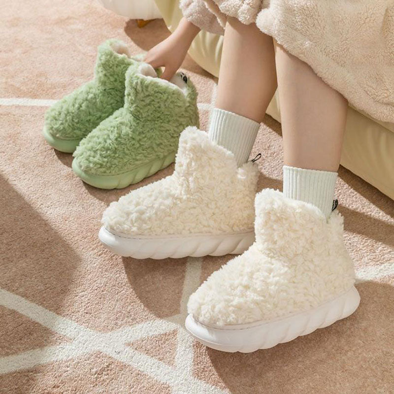 Winter Waterproof Heeled Slippers for Indoor and Outdoor Use, Cute Cotton Slippers - Discover Epic Goods