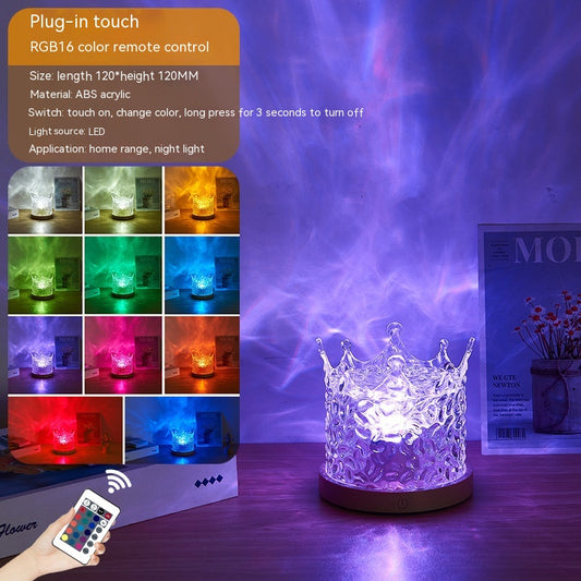 Water Ripple Ambient LED Night Light USB Rotating Projection - Discover Epic Goods
