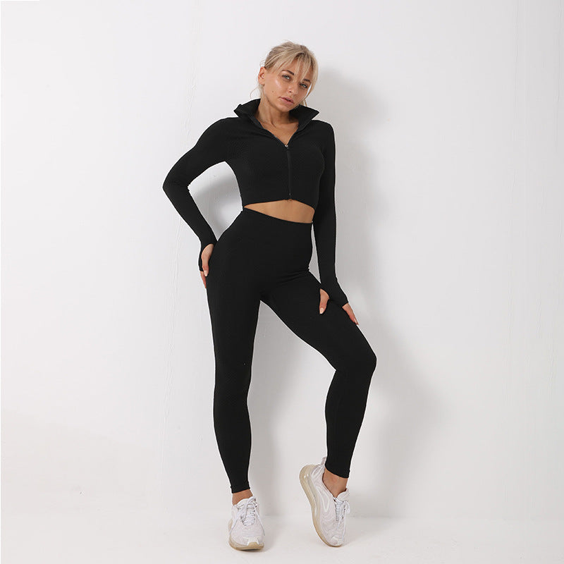 Women's Gym Set Sports Bra Crop Top Leggings Women's Gym Clothing Tracksuit