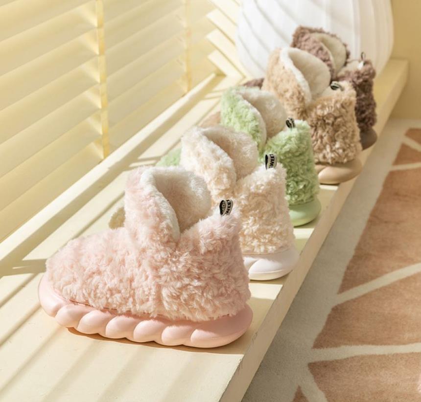 Winter Waterproof Heeled Slippers for Indoor and Outdoor Use, Cute Cotton Slippers - Discover Epic Goods