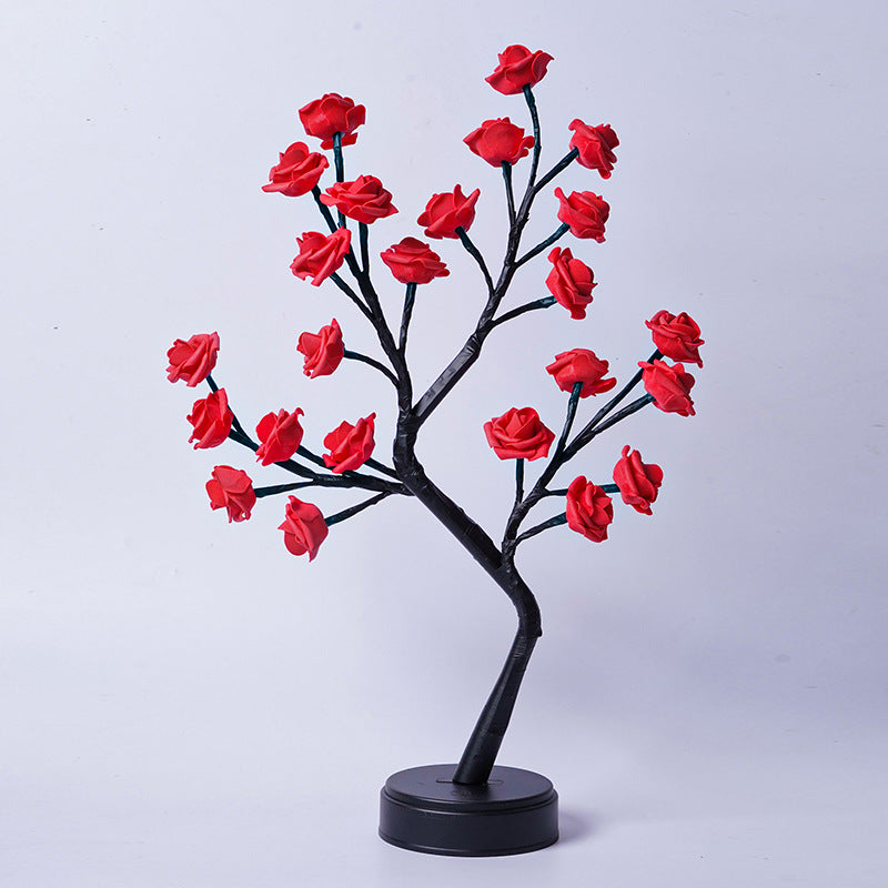 Rose Bush-Shaped Table Lamp