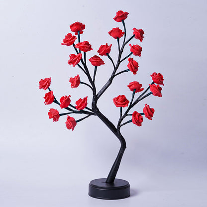 Rose Bush-Shaped Table Lamp