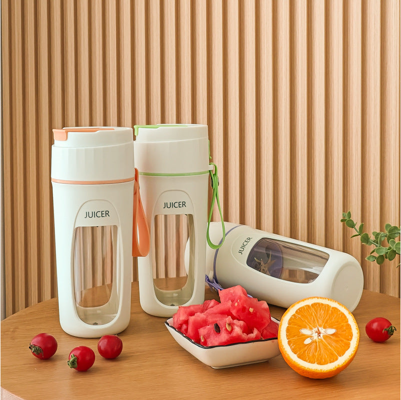 Portable Electric Juicer, Multifunction Small Blender, Squeeze and Mix Fruits, Juice and Smoothie Making Machine