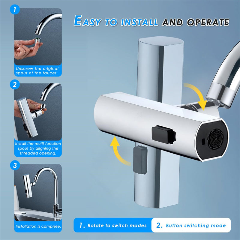 Kitchen Faucet Waterfall Outlet Splash Proof - Discover Epic Goods