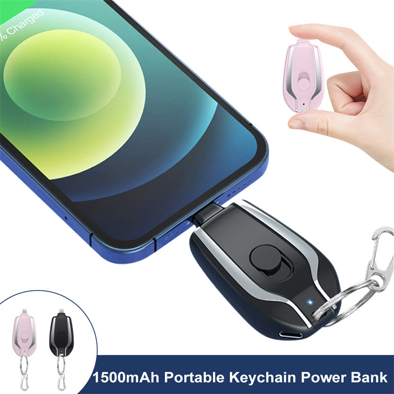 1500mAh Mini Emergency Keychain Charger with Type C Ultra-Compact Mini Battery - Discover Epic Goods