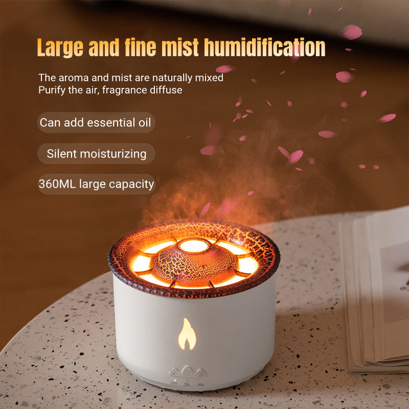 Creative Ultrasonic Essential Oil Humidifier Volcano Aromatherapy Machine