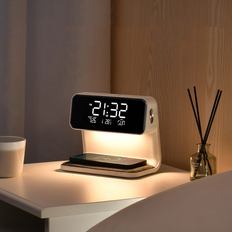 3 in 1 Night Lamp Wireless Charging LCD Screen Alarm Clock Wireless Phone Charger