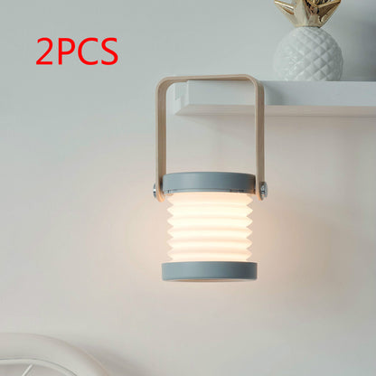 Foldable Camping Lamp Touch Dimmable LED Portable Light USB Rechargeable Tent Light Outdoor Reading Night Light