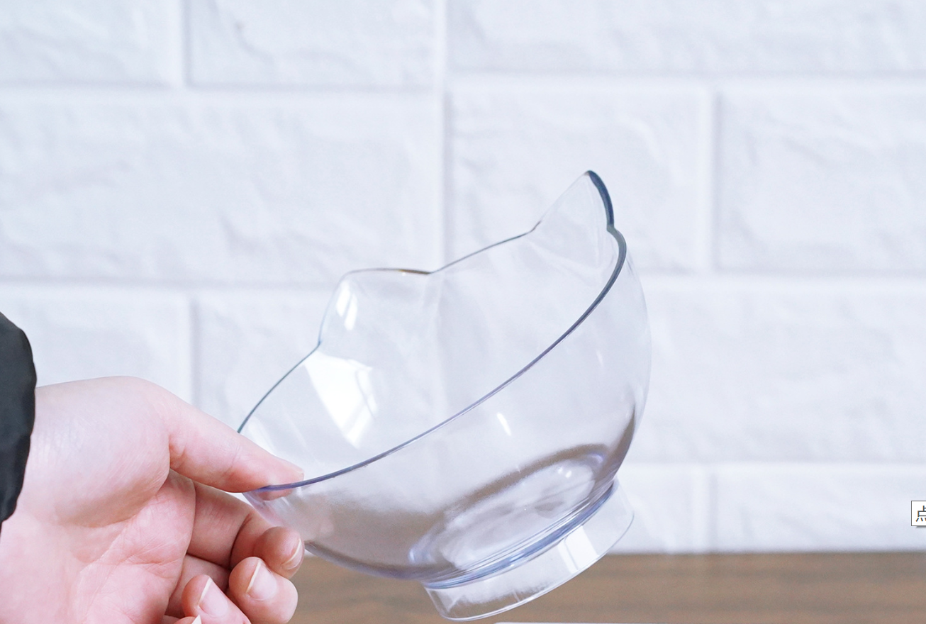 Transparent Tilted Cat Bowl - Discover Epic Goods