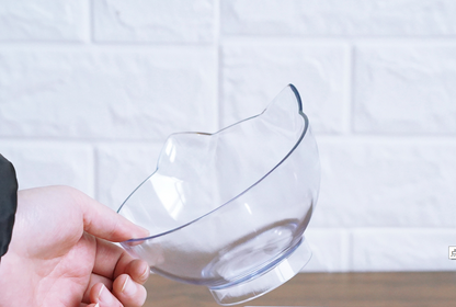 Transparent Tilted Cat Bowl - Discover Epic Goods