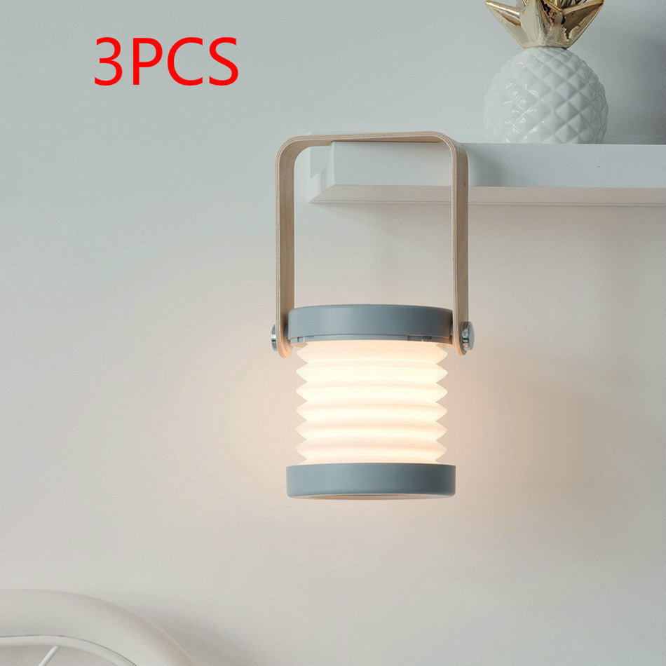 Foldable Camping Lamp Touch Dimmable LED Portable Light USB Rechargeable Tent Light Outdoor Reading Night Light