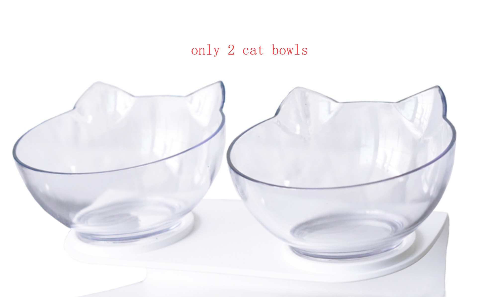 Transparent Tilted Cat Bowl - Discover Epic Goods