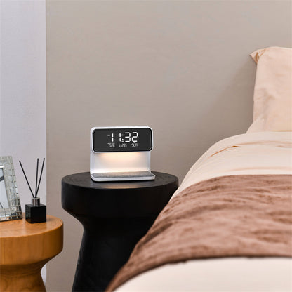 3 in 1 Night Lamp Wireless Charging LCD Screen Alarm Clock Wireless Phone Charger