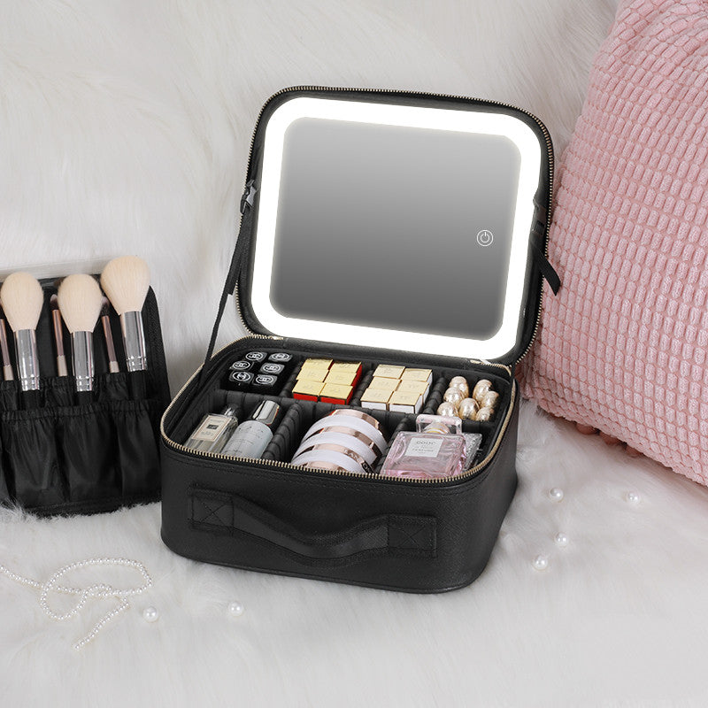 Smart LED Cosmetic Case With Mirror - Discover Epic Goods