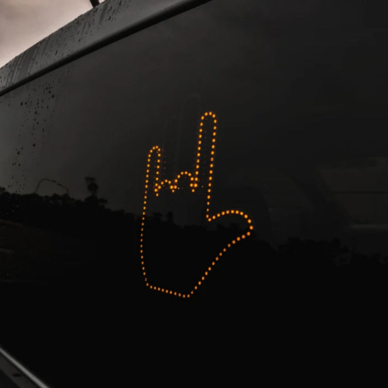 Car Funny LED Illuminated Gesture Light
