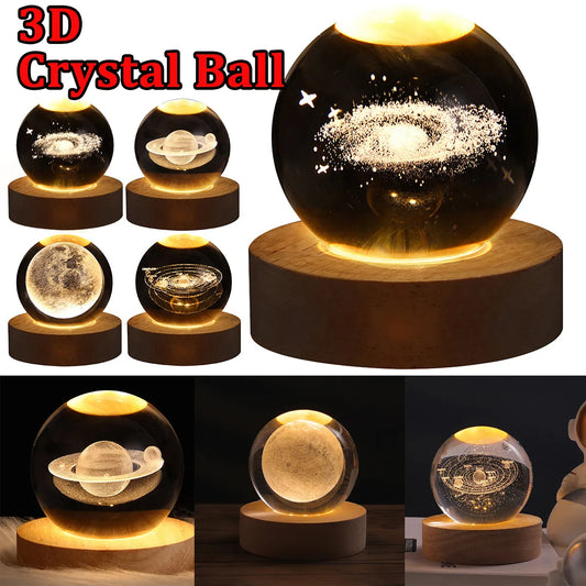 LED Night Light Galaxy Crystal Ball - Discover Epic Goods