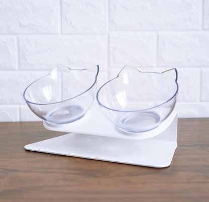 Transparent Tilted Cat Bowl - Discover Epic Goods