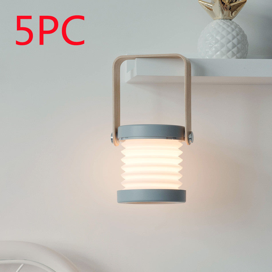 Foldable Camping Lamp Touch Dimmable LED Portable Light USB Rechargeable Tent Light Outdoor Reading Night Light