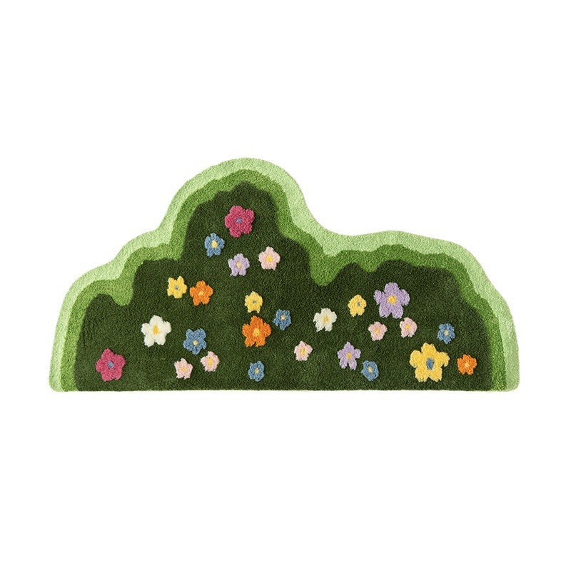 Plant Flower Carpet Soft Floor Mat Aesthetic Doormat Art Home Decor