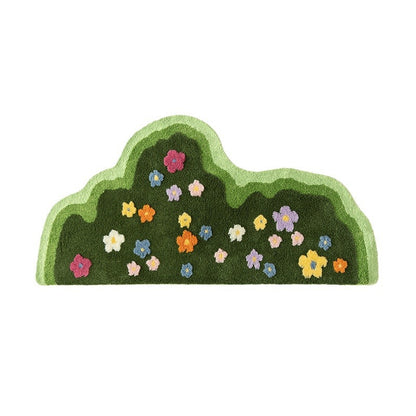 Plant Flower Carpet Soft Floor Mat Aesthetic Doormat Art Home Decor