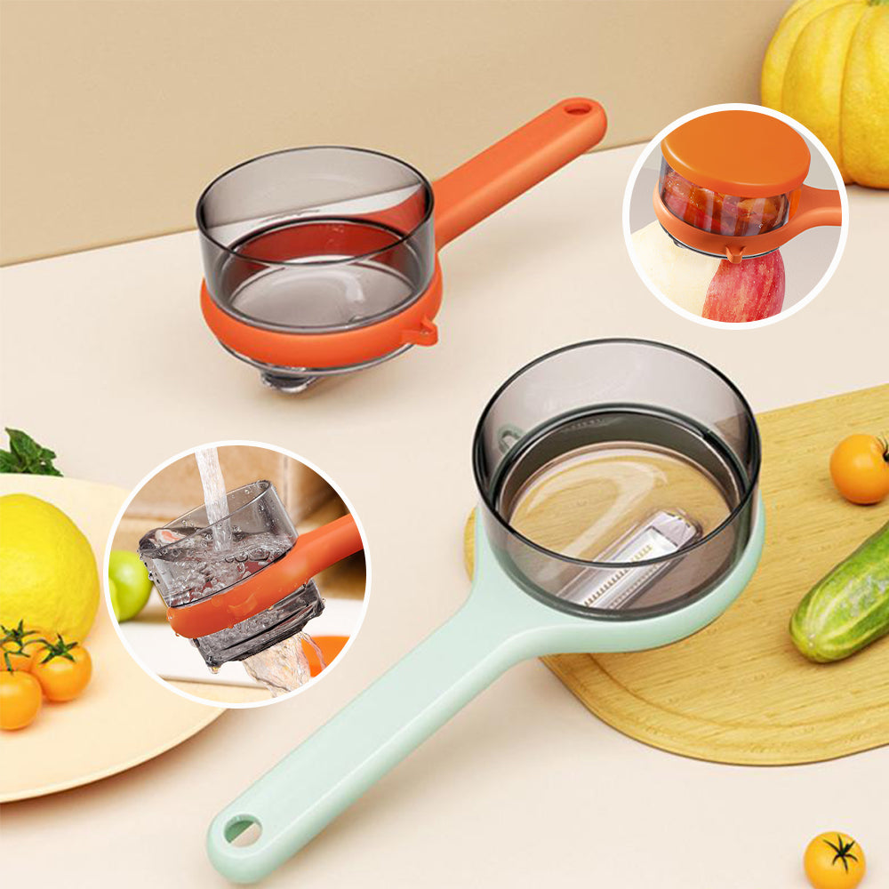 Multifunctional Kitchen Peeler with Bucket Storage Scraper - Discover Epic Goods