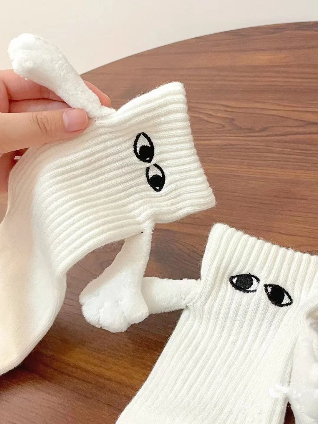 Couples Cartoon Magnetic Suction Hand Socks - Discover Epic Goods