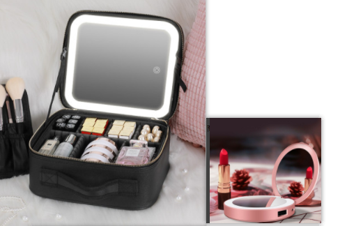 Smart LED Cosmetic Case With Mirror - Discover Epic Goods