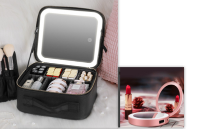 Smart LED Cosmetic Case With Mirror - Discover Epic Goods