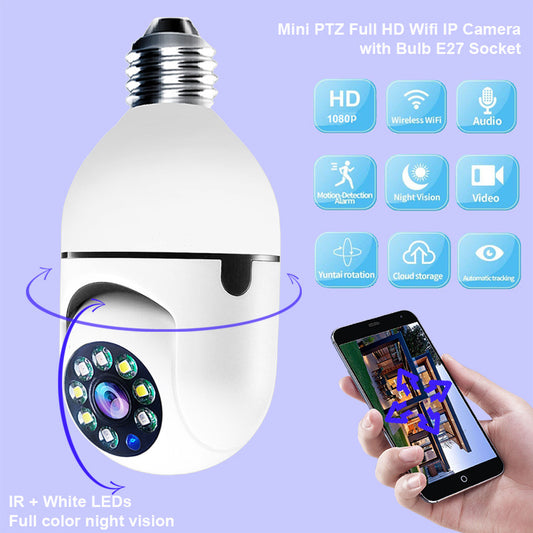 WiFi CAMERA 1080P Zoom Bulb