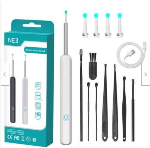 Ear Cleaner, Otoscope, Ear Wax Removal Tool with Camera, LED Light. - Discover Epic Goods