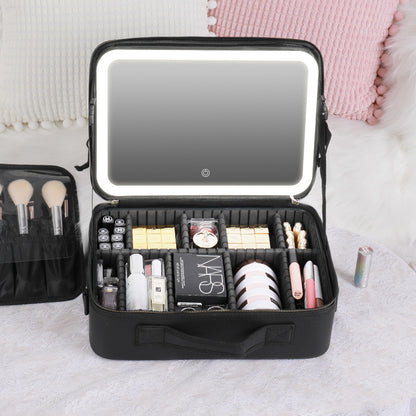 Smart LED Cosmetic Case With Mirror - Discover Epic Goods