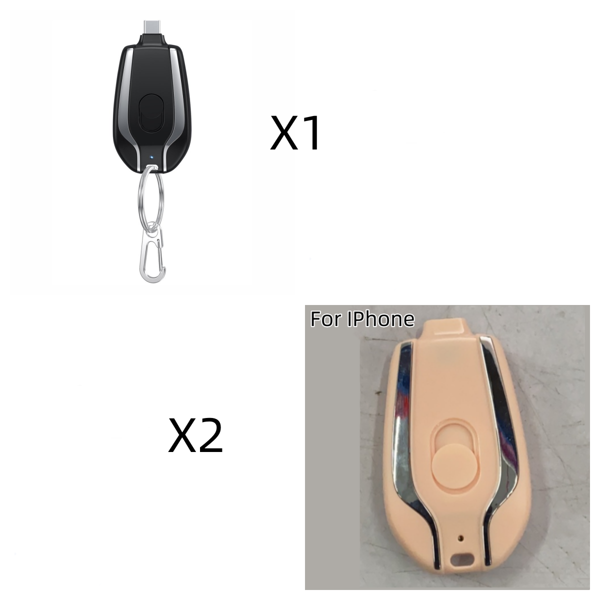 1500mAh Mini Emergency Keychain Charger with Type C Ultra-Compact Mini Battery - Discover Epic Goods