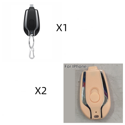 1500mAh Mini Emergency Keychain Charger with Type C Ultra-Compact Mini Battery - Discover Epic Goods