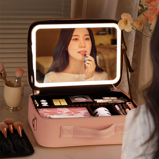 Smart LED Cosmetic Case With Mirror - Discover Epic Goods