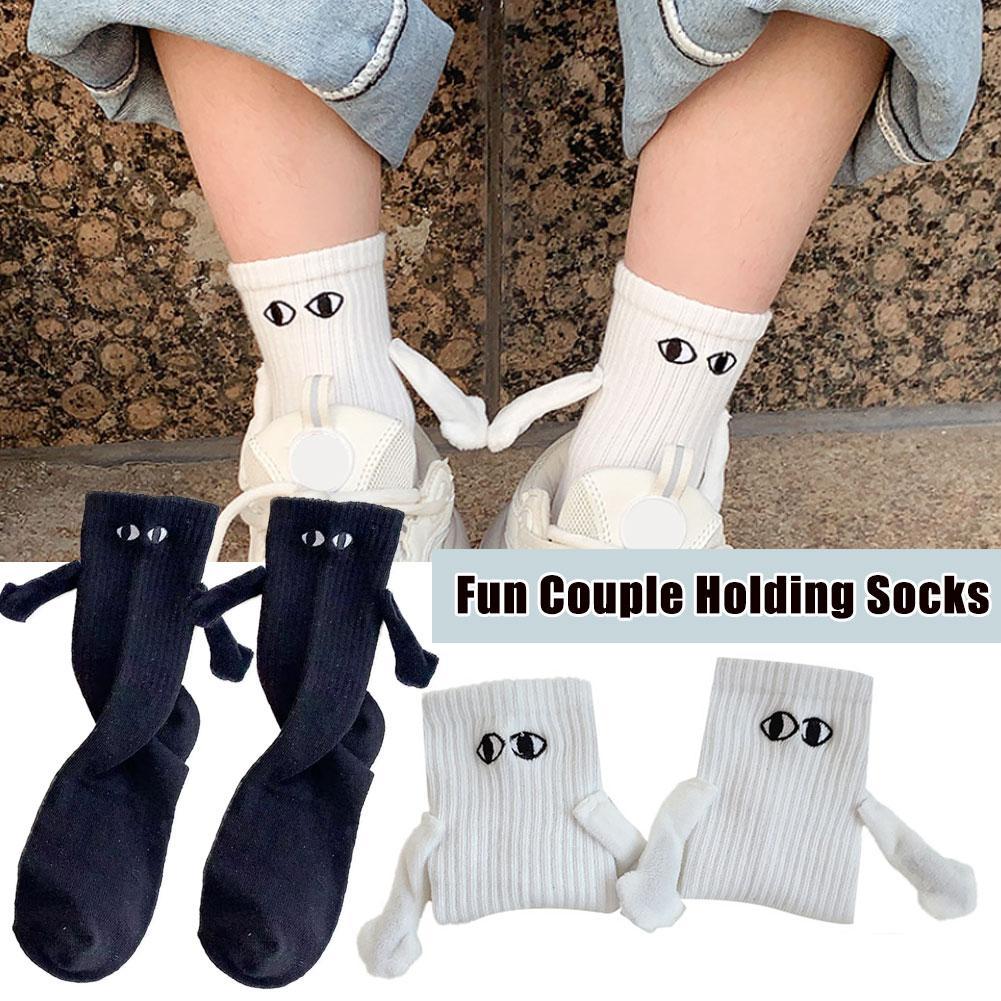 Couples Cartoon Magnetic Suction Hand Socks - Discover Epic Goods