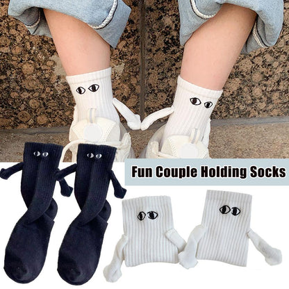 Couples Cartoon Magnetic Suction Hand Socks - Discover Epic Goods