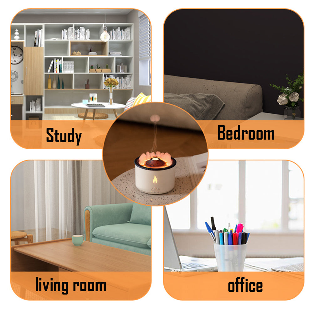 Creative Ultrasonic Essential Oil Humidifier Volcano Aromatherapy Machine