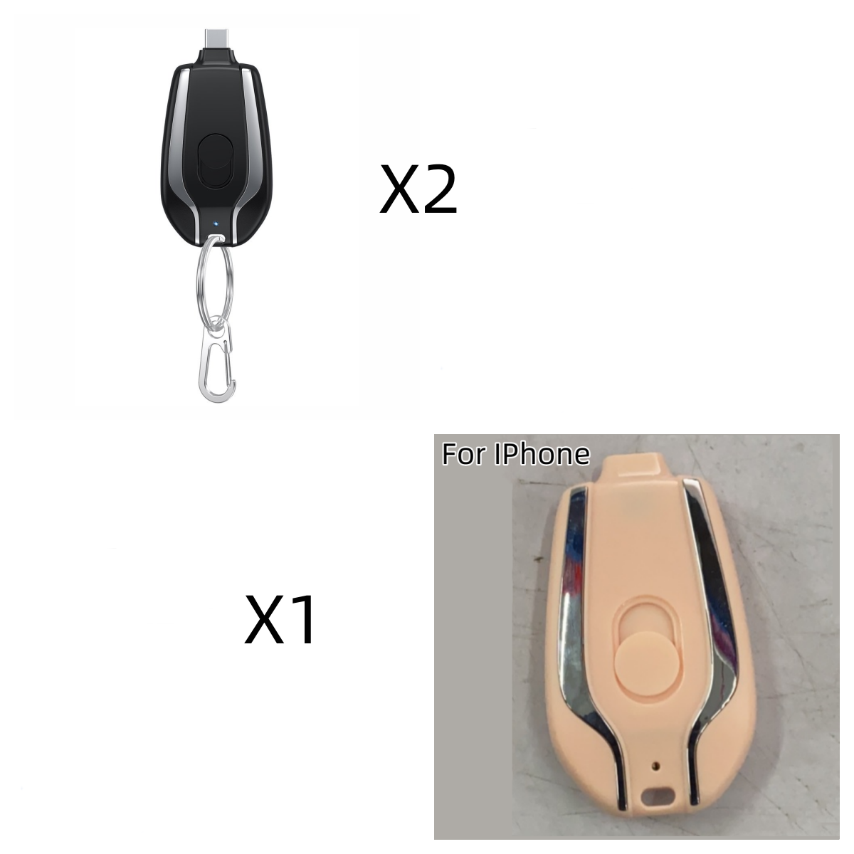 1500mAh Mini Emergency Keychain Charger with Type C Ultra-Compact Mini Battery - Discover Epic Goods