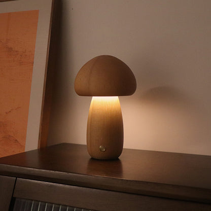 Wooden Cute Mushroom LED Night Light - Discover Epic Goods