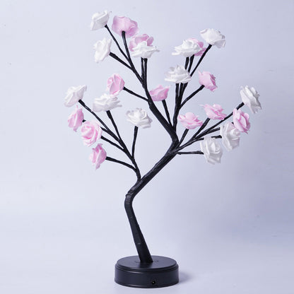 Rose Bush-Shaped Table Lamp