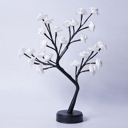 Rose Bush-Shaped Table Lamp